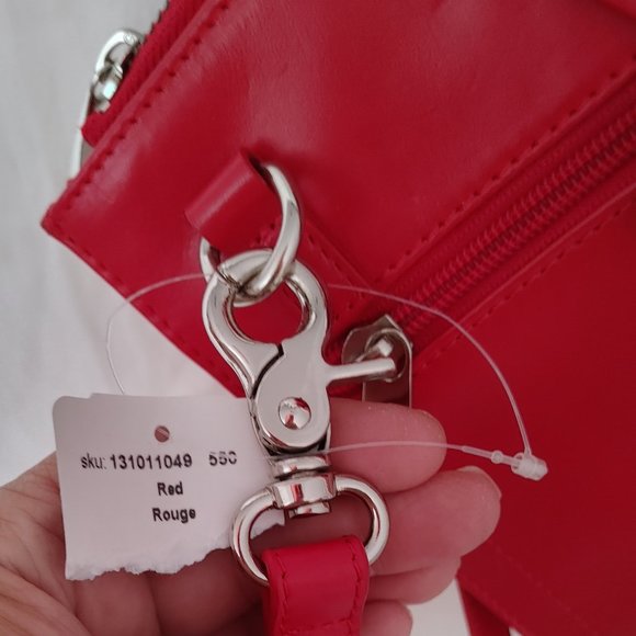 Danier Red Leather Crossbody - Picture 4 of 4